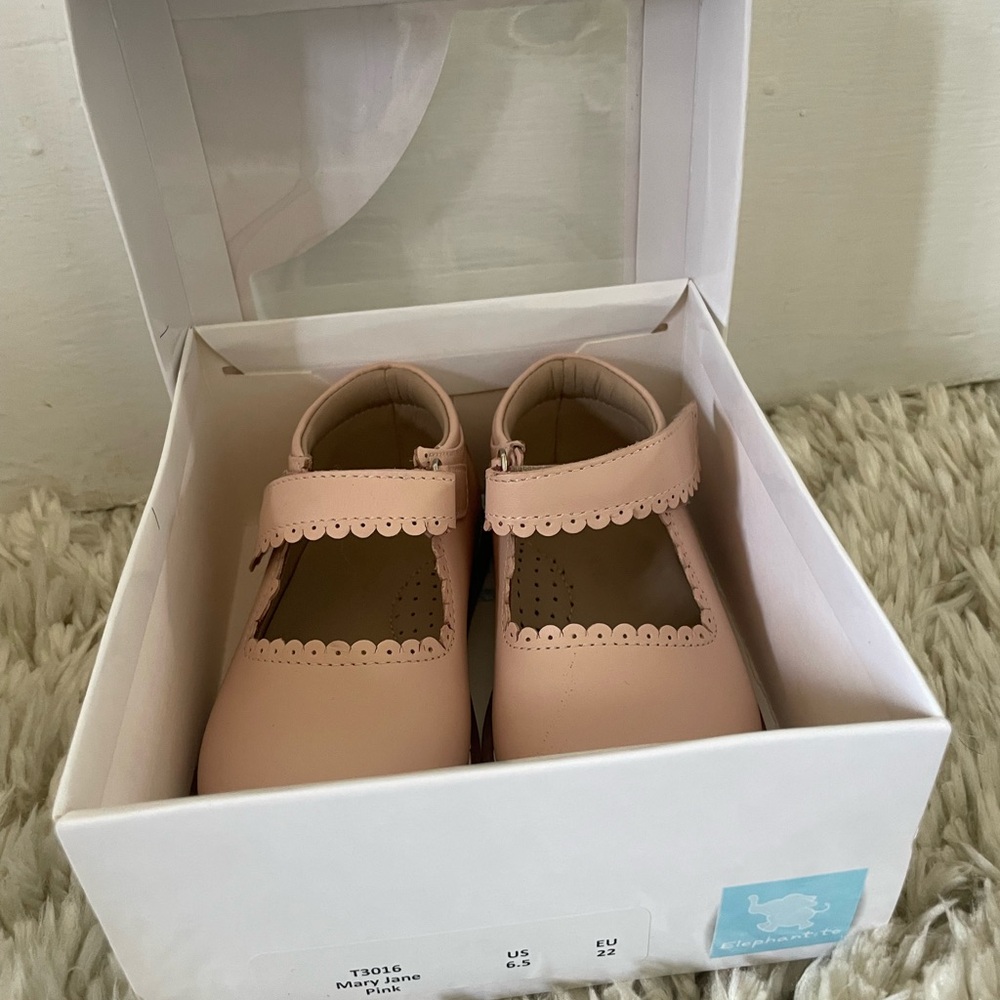 Elephantito Blush Mary Jane Dress Shoes